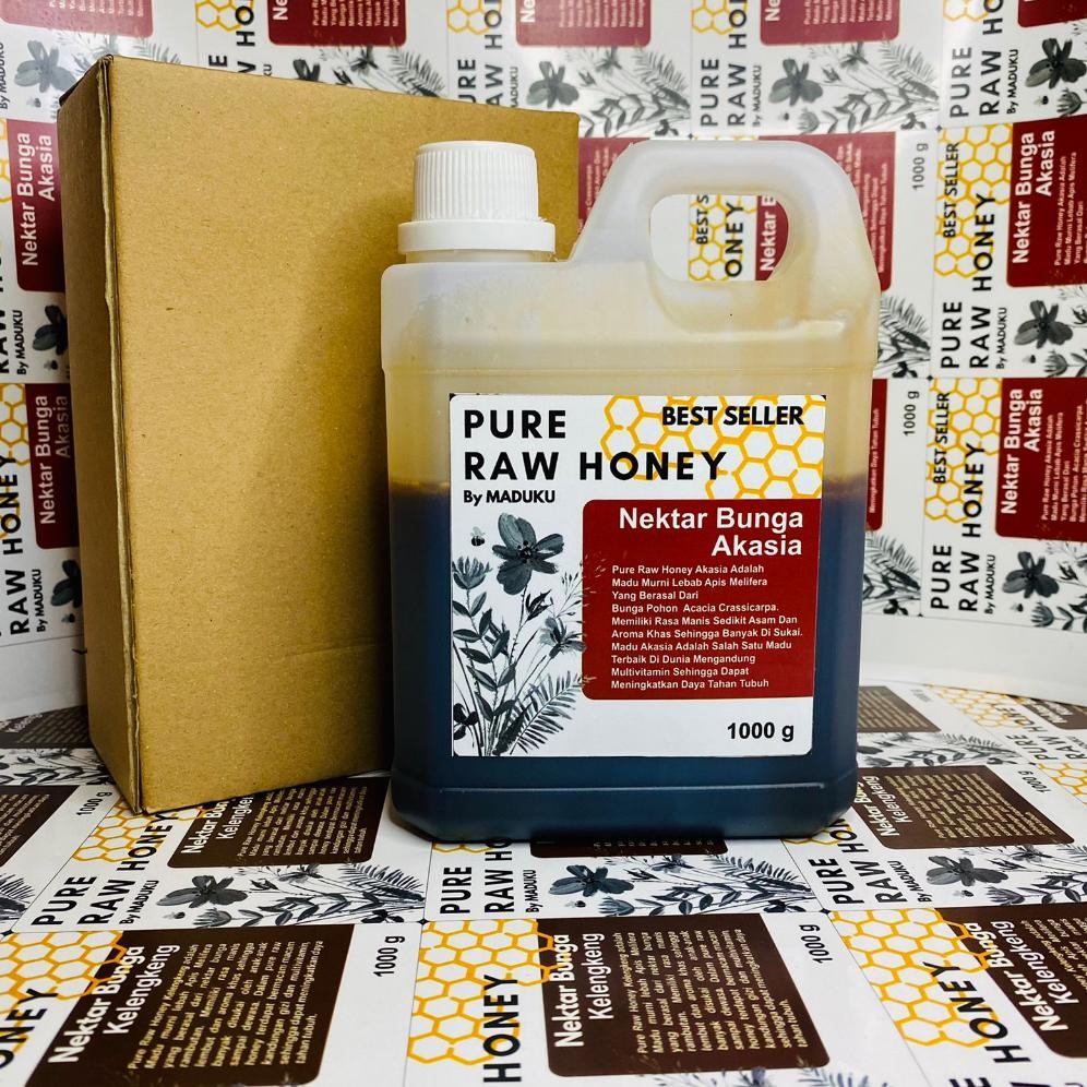 

edf-62 gf-5 Madu Asli 1.000 Gram Nectar Bunga Alami Raw Honey Sale Premium