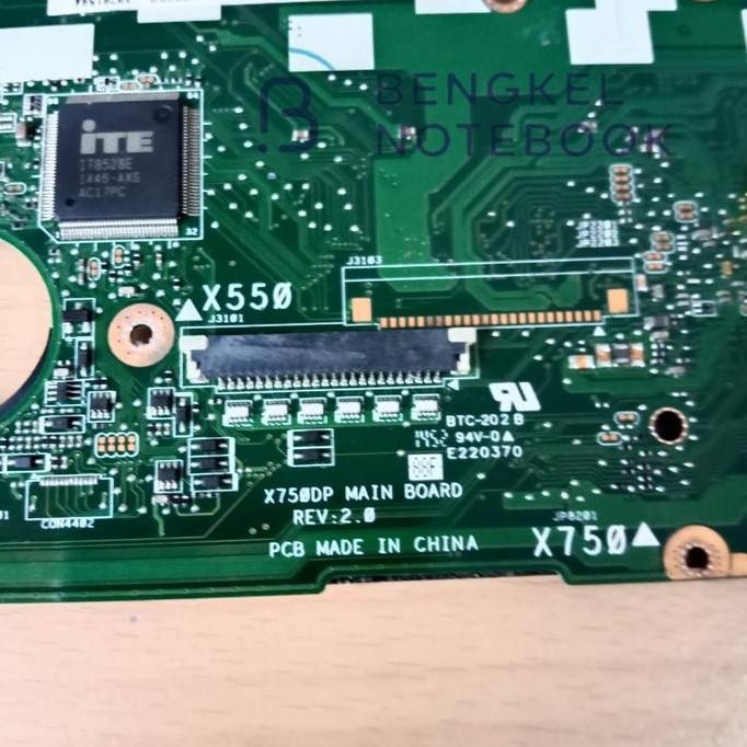 Motherboard Asus X750Dp Rev 2.0 X550 / X750 X550Dp Soket Besar 40Pin New Stok