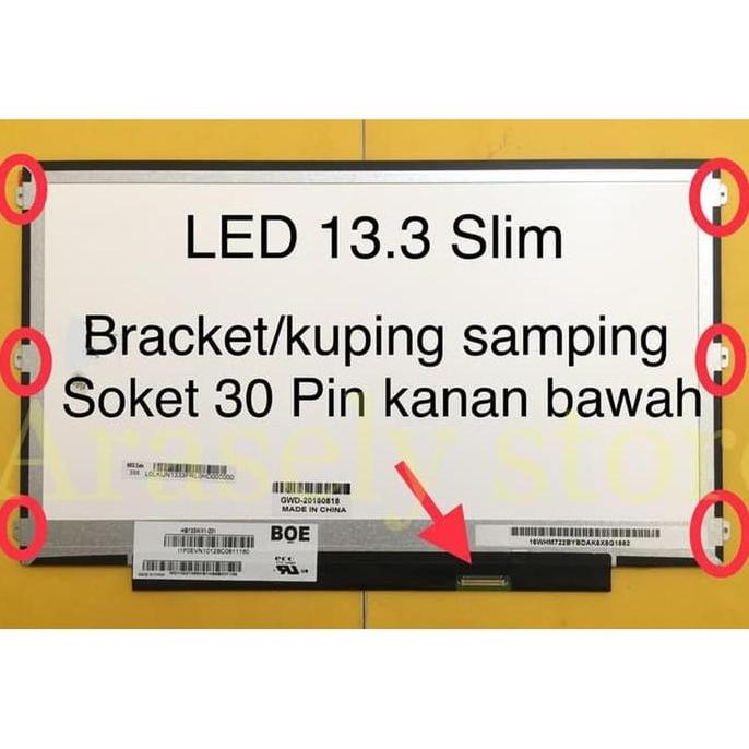 Lcd Led 13 3 Inch Slim Acer Aspire V3 331 V3 371 V13 V3 372 New Stok