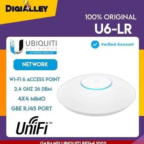 Ubiquiti Unifi 6 Long Range Access Point U6-Lr U6 Lr Ap New Stok