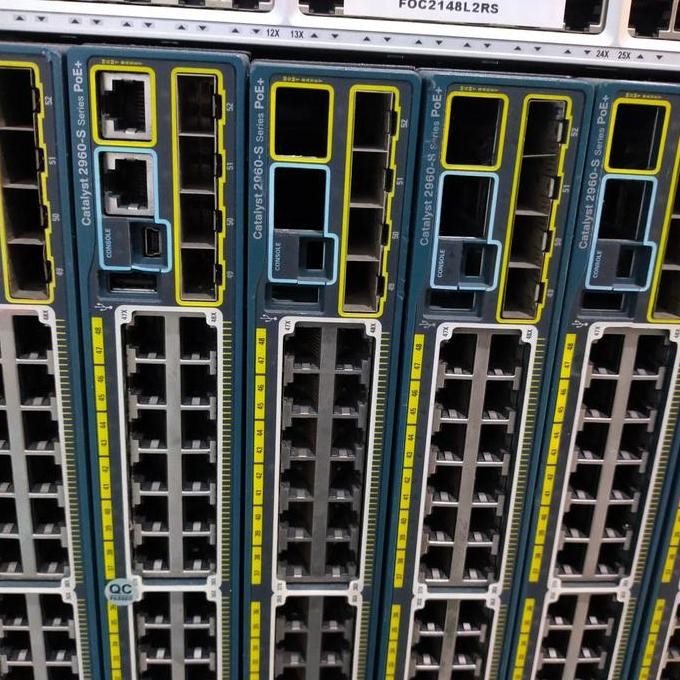 Cisco Catalyst 2960-S Series Poe+ 48+4 Sfp Port Ws-C2960S-48Fps-L New Stok