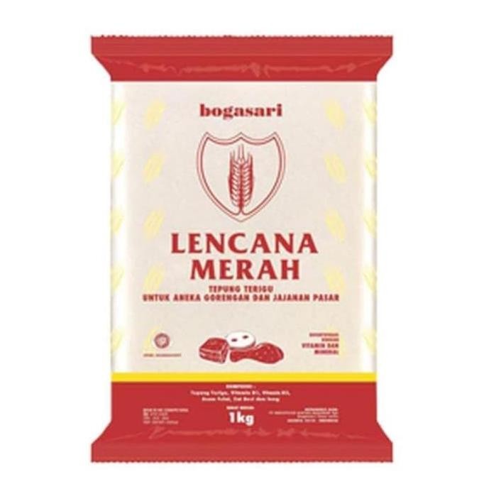 

Tepung Terigu Lencana Merah Bogasari 1 Kg Dus Karton Isi 12 Kg
