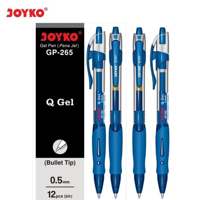 

Produk Baru!! Pulpen Gel Joyko - Ballpoint Gel JOYKO GP-265 0,5 - Biru (Pack 12 Pcs)