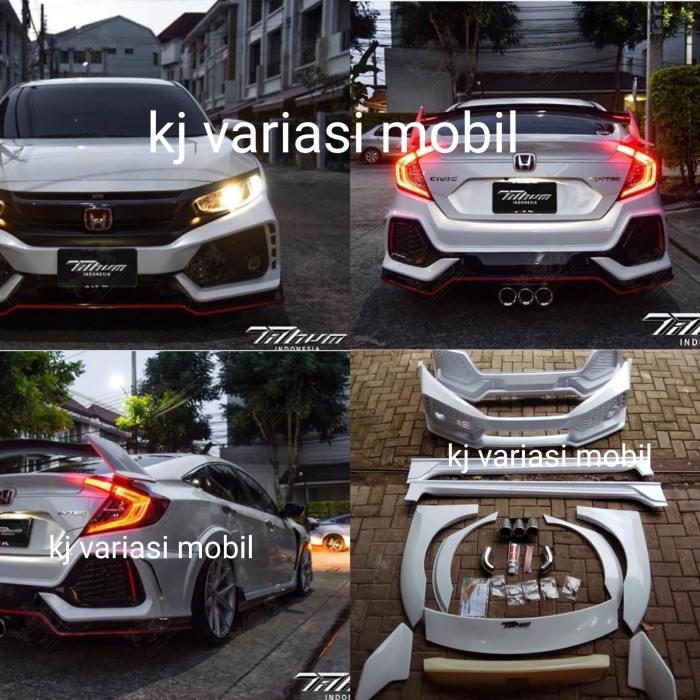 Ready Body kit honda civic turbo tithum HB type R mode plastik ABS thai
