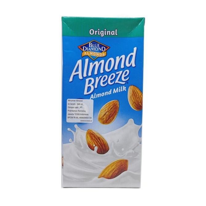 

w2fit blue diamond susu almond milk 946ml almond brezze - original termurah