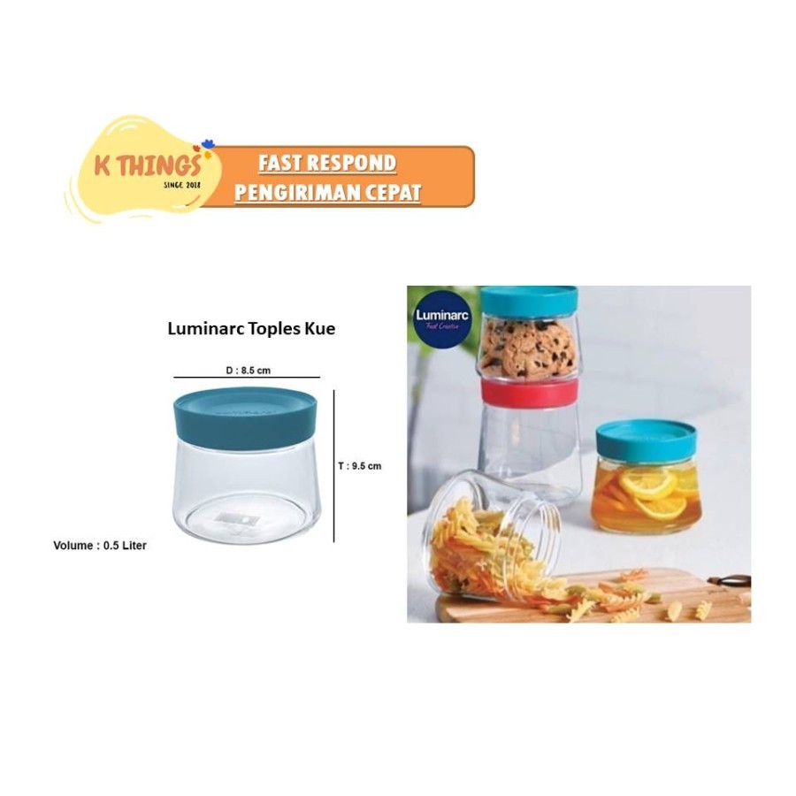 Luminarc Toples Jar Pot Swing Toples Kaca - 1 Pcs