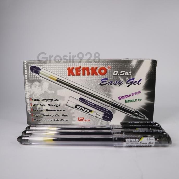 

Produk Baru!! (Per 12) Pen Gel Easy Gel Kenko 0.5 mm / Pulpen Gel / Pena Gel