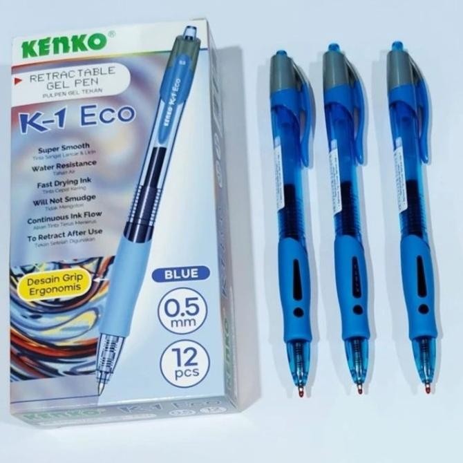 

Produk Baru!! Pulpen k1 eco kenko 0.5 biru 1pak isi 12pc