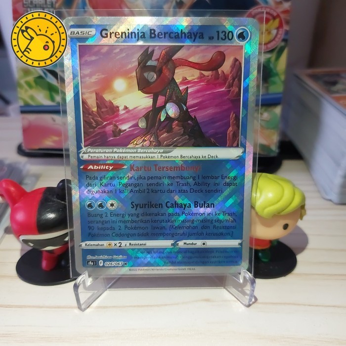 Greninja Bercahaya K s9a 026/067 Pokemon TCG Indonesia