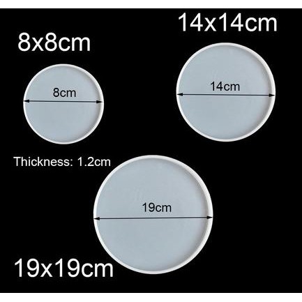 

Promo Mold / Cetakan Silikon bentuk Bulat Lingkaran polos untuk Resin COD