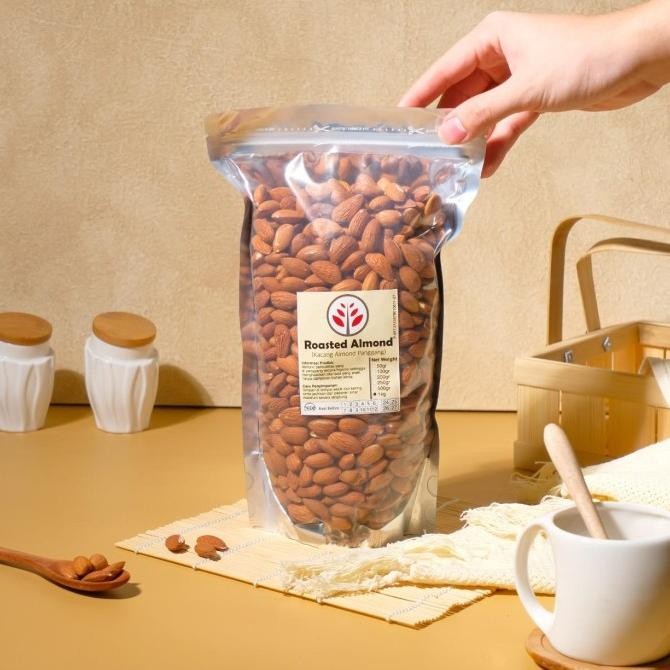 

roasted almond - kacang almond panggang - almond termurah