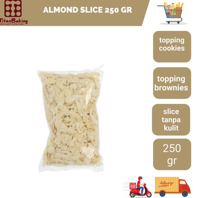 

almond slice kacang almon iris potongan 250 gram termurah