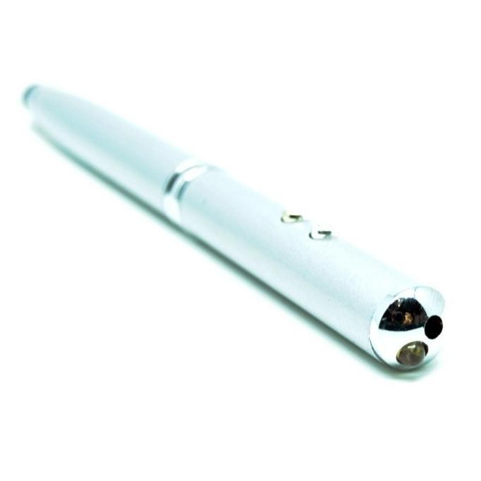 

Produk Baru!! Pulpen Stylus 4 in 1 Ballpoint + Laser Pointer + Senter Silver