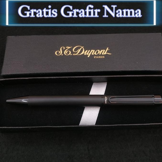 

Produk Baru!! pulpen ballpoint mewah st dupont black titan exclusive gratis grafir