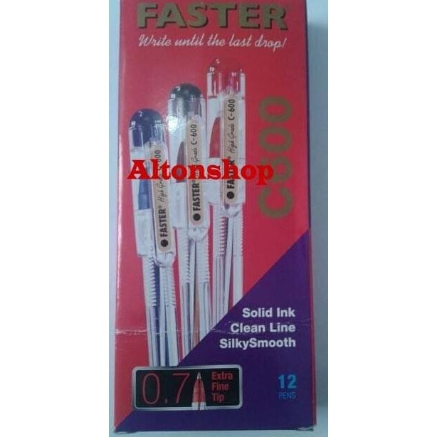 

Produk Baru!! FASTER PULPEN PENA BOLPOINT C 600