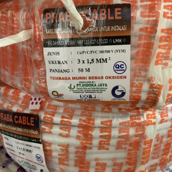 Kabel Listrik NYM 3x1.5 Praba 50M