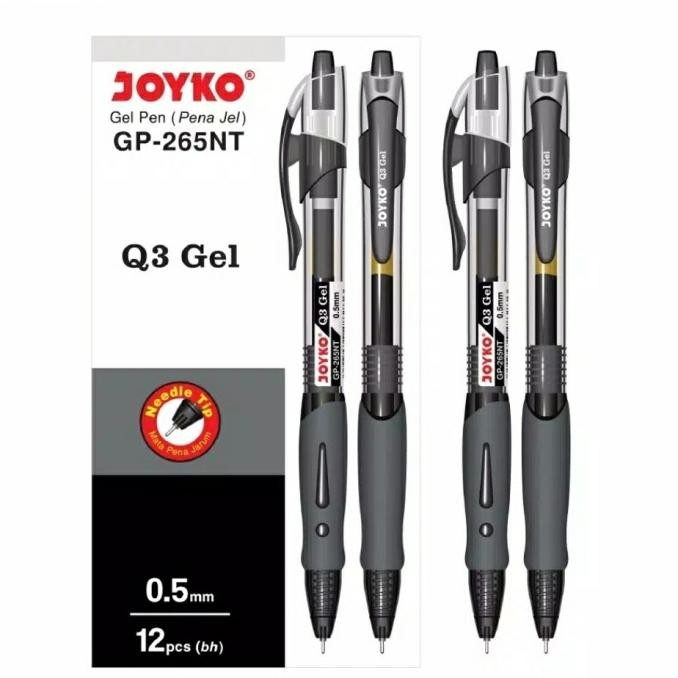 

Produk Baru!! Pulpen Joyko Q3 Gel GP-265NT Hitam - 1 Lusin