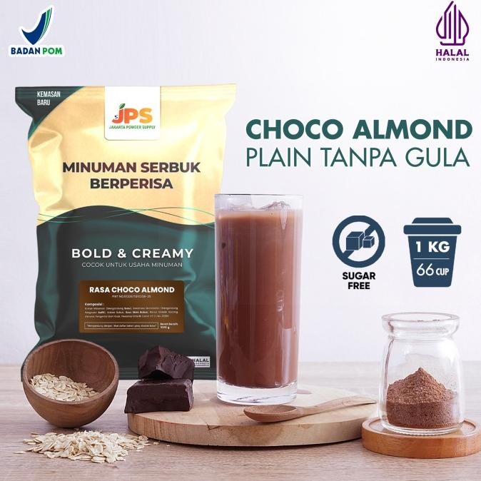 

bubuk minuman jps powder rasa choco almond plain 1 kg termurah