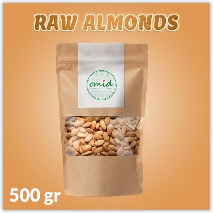 

raw almond no shell (kacang almond kupas mentah) 500gr termurah