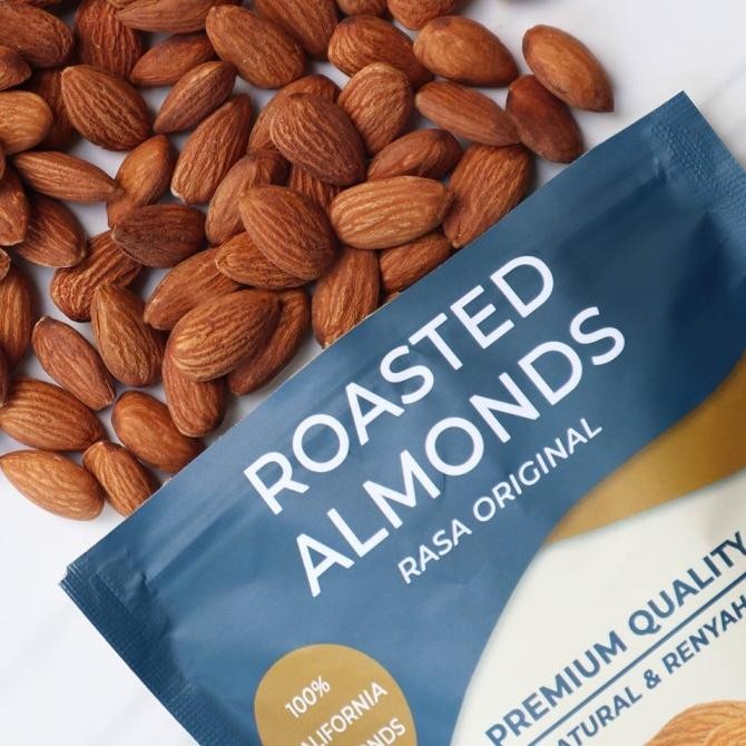 

kacang almond panggang - roasted almond premium - camilan sehat almond termurah