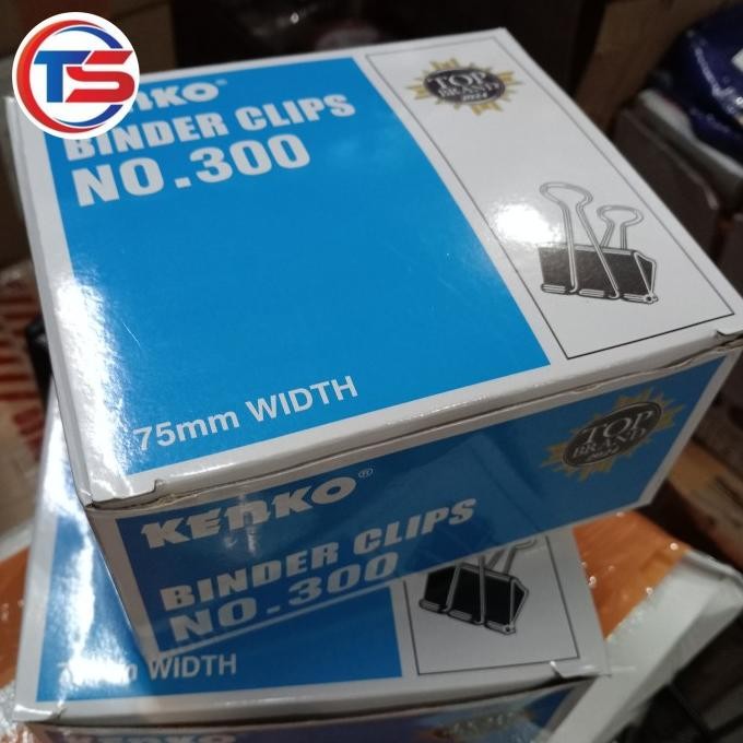 

sale! binder clip no 300 75mm jumbo isi 6 pcs penjepit kertas besar