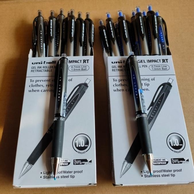 

Pulpen Uniball Gel Impact Rt Umn-152(10)S Cetek Water Proof Stok Terbatas