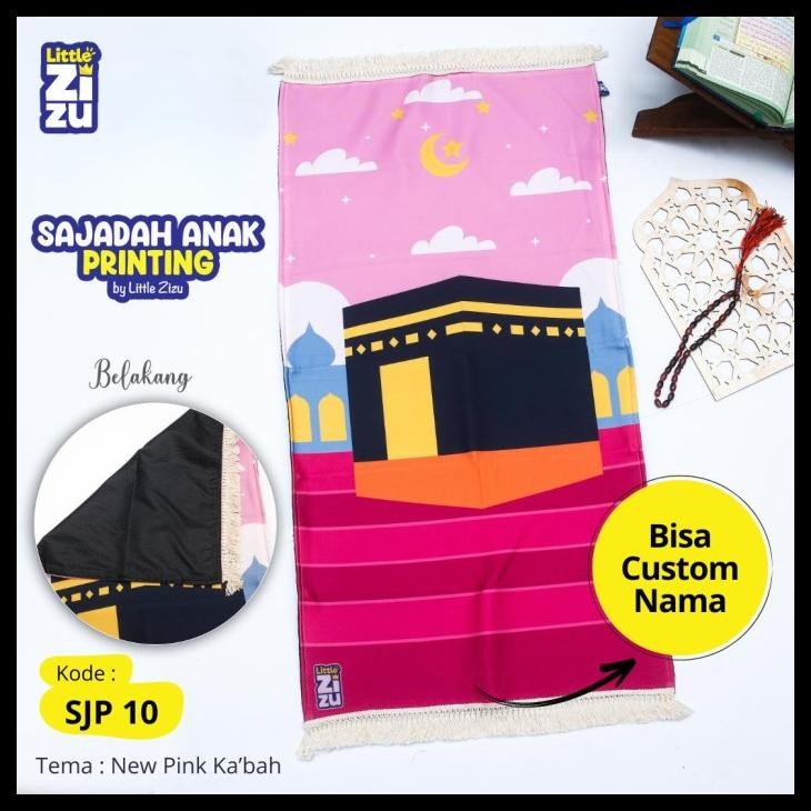 Sajadah Anak Printing Custom Nama Anak Best Seller