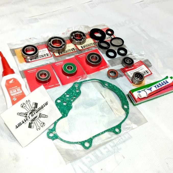 Promo Komplit Bearing Rasio Vario 125 Vario 150 PCX 125 Plus Seal Oli Gardan COD