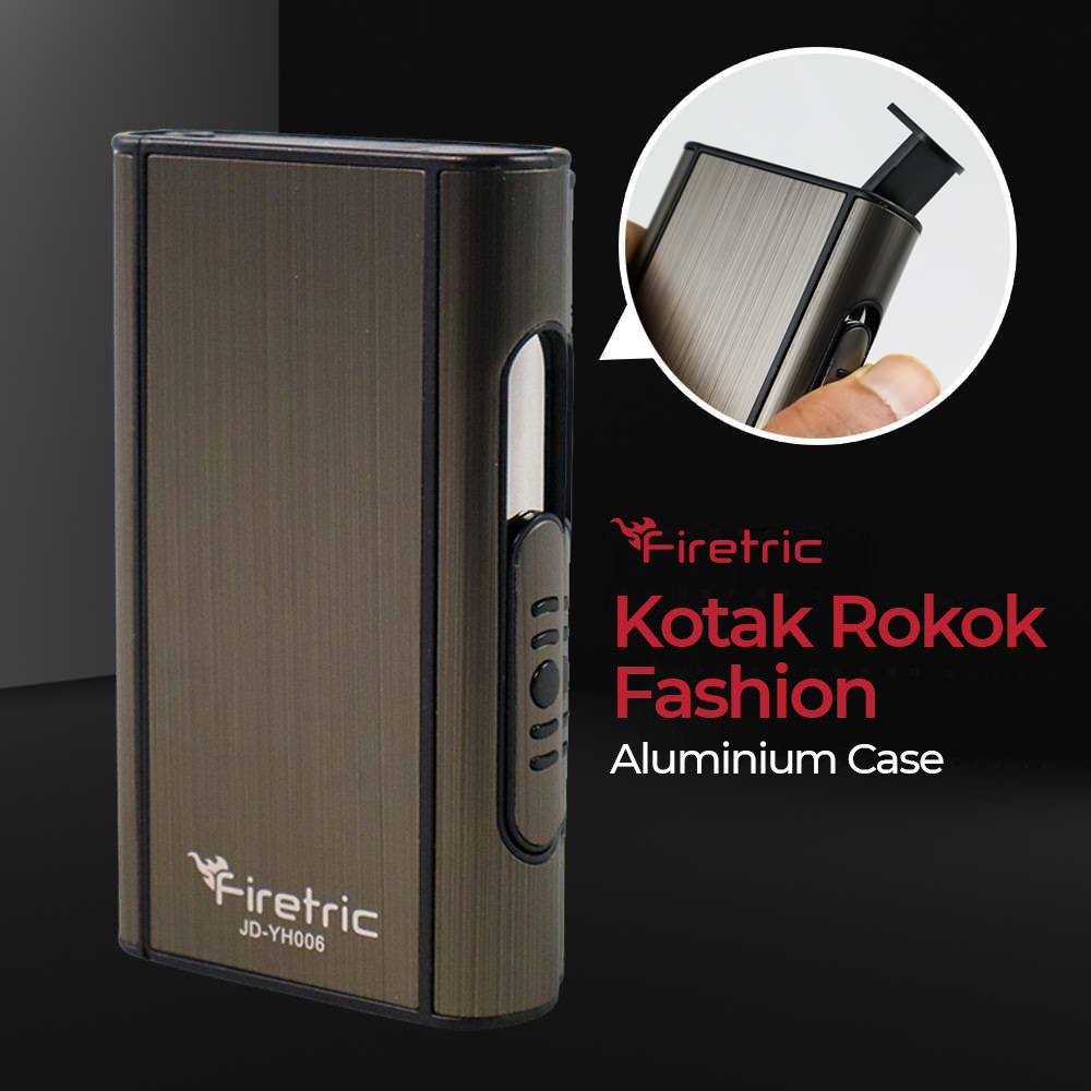 [MURAH] Firetric Focus Kotak Bungkus Rokok Fashion Aluminium Case - JD-YH006