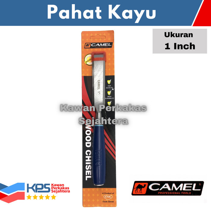 

CAMEL Pahat Kayu Gagang Fiber 1" In Inch Tatah Kayu Wood Chisel