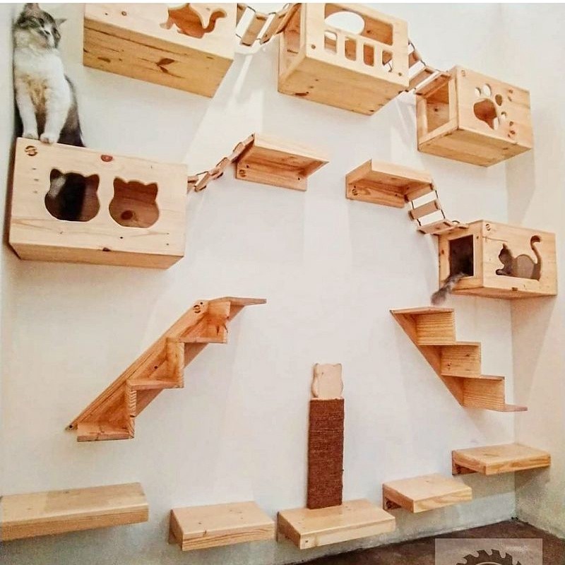 PREMIUM CAT PLAYGROUND RUMAH KUCING MURAH CAT ROOM CAT PLAYGROUND PAKET