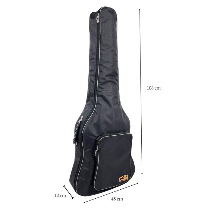 Tas Gitar Akustik Jumbo Ransel Poliester Polos Anti Air hc