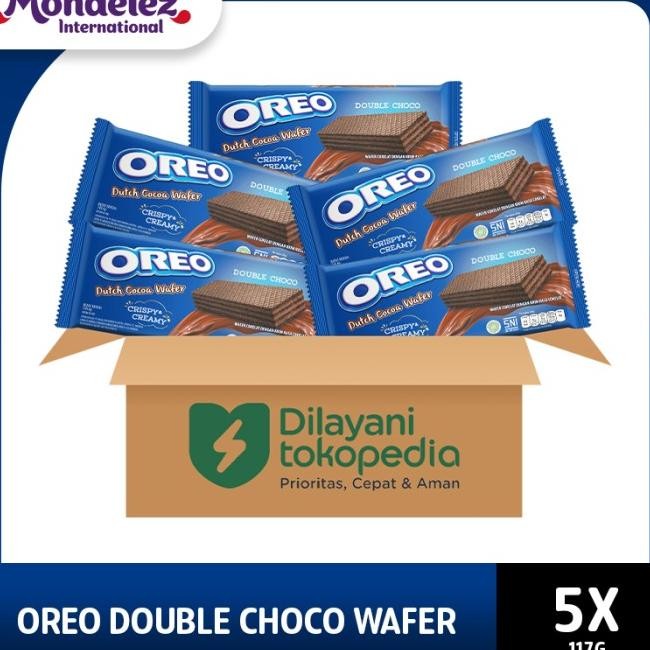 

Oreo Wafer Double Choco 117G 5 Pa