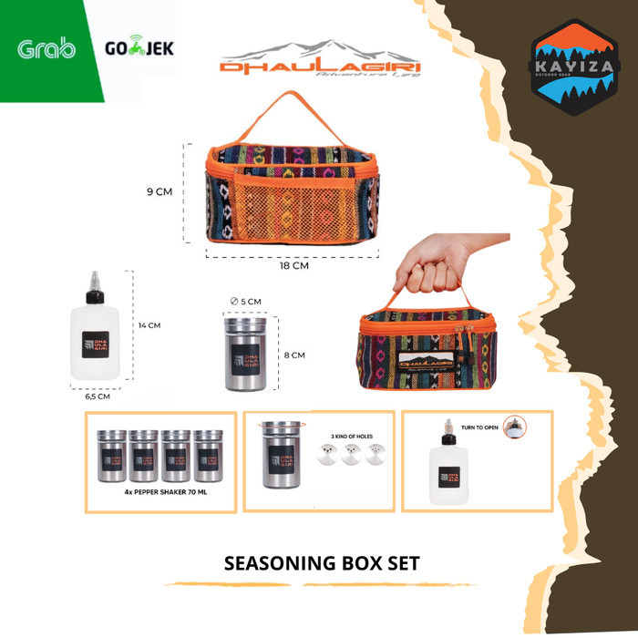 Dhaulagiri seasoning box set - kotak bumbu set - box tempat bumbu
