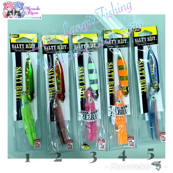 PROMO Umpan Metal Jig Slow Jig Inchiku Squid Jig Duel Salty Bait 100 Gram