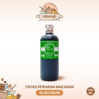 

Cross Leaf Green 450 ML pewarna makanan hijau muda daun