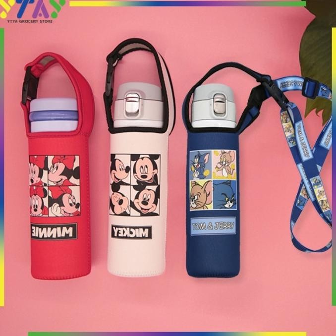 ECENTIO MINUM TAS BOTOL ANAK/TAS BOTOL TERMOS ANAKSABUK/ISOLASI KARTUN