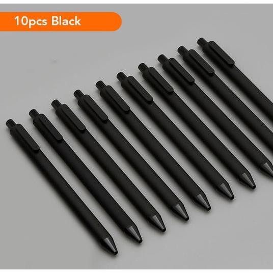 

Produk Baru!! Pen Pena Pulpen Bolpoin Kantor Hasil Halus 0.5mm 10 PCS - Black