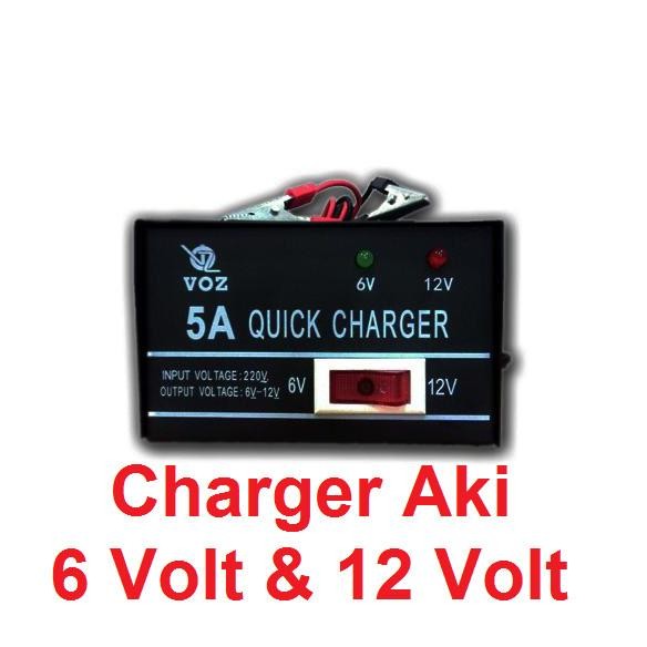 Charger Aki 6 Volt Dan 12 Volt, Charger Aki Motor 6 Volt Dan 12 Volt