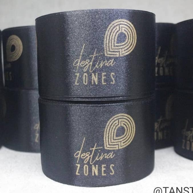 Sablon Label Pita Satin Grosgrain