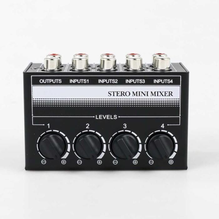 MIXSER AUDIO MINI MIKSER MIXER SOUND CARD KARAOKE COMPACT 4 CHANNEL