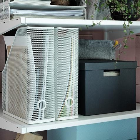 

Terlaris Set Binder Isi 2 Pcs Tempat File Majalah Buku Baja Putih Folder Box Ready Stok