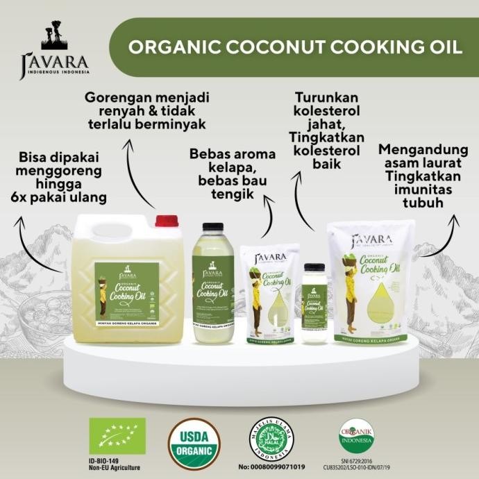 

Terlaris Javara Coconut Cooking Oil 5 L | Minyak Goreng Kelapa Organik 5 Liter Ready Stok