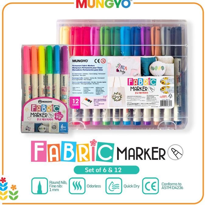 

Mungyo Fabric Marker Permanent Spidol Kain Termurah