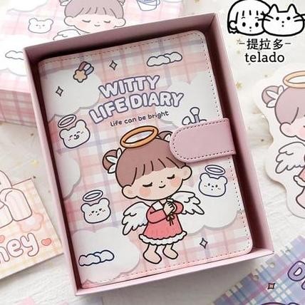 

Terlaris Telado Buku Diary Binder Set Aesthetic 1 Box Witty Life Diary - Tld30 Girl Kertas Note Stationery Sticker Paper Ready Stok