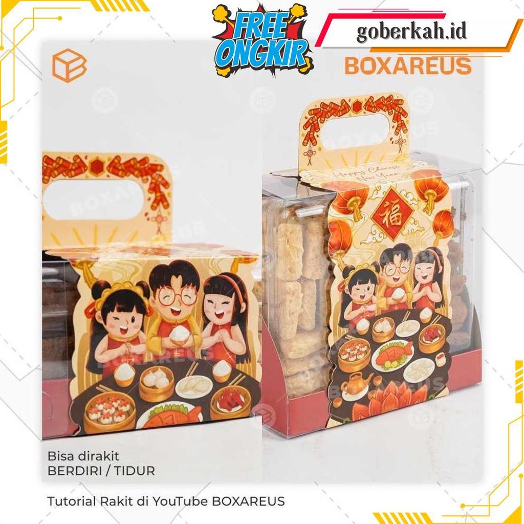 

Packaging Imlek Dus Hampers Cny Box Toples Kue Kering | Wb Top 2 Cod