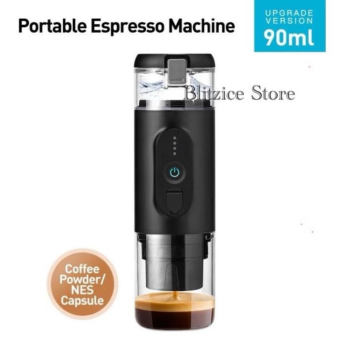 

BARU PORTABLE ESPRESSO MACHINE CAPSULE POWDER MINI COFFEE MAKER WIRELESS HEATING MESIN KOPI PEMANAS AIR ALAT SEDUH KOPI TRAVEL