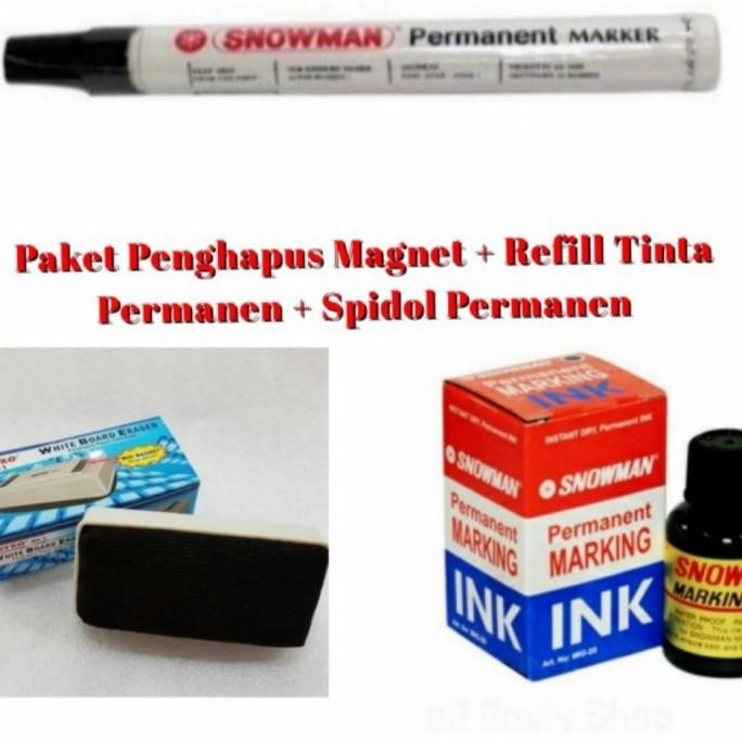 

Paket Spidol Permanen+Penghapus magnet+Refill Tinta Permanen Termurah