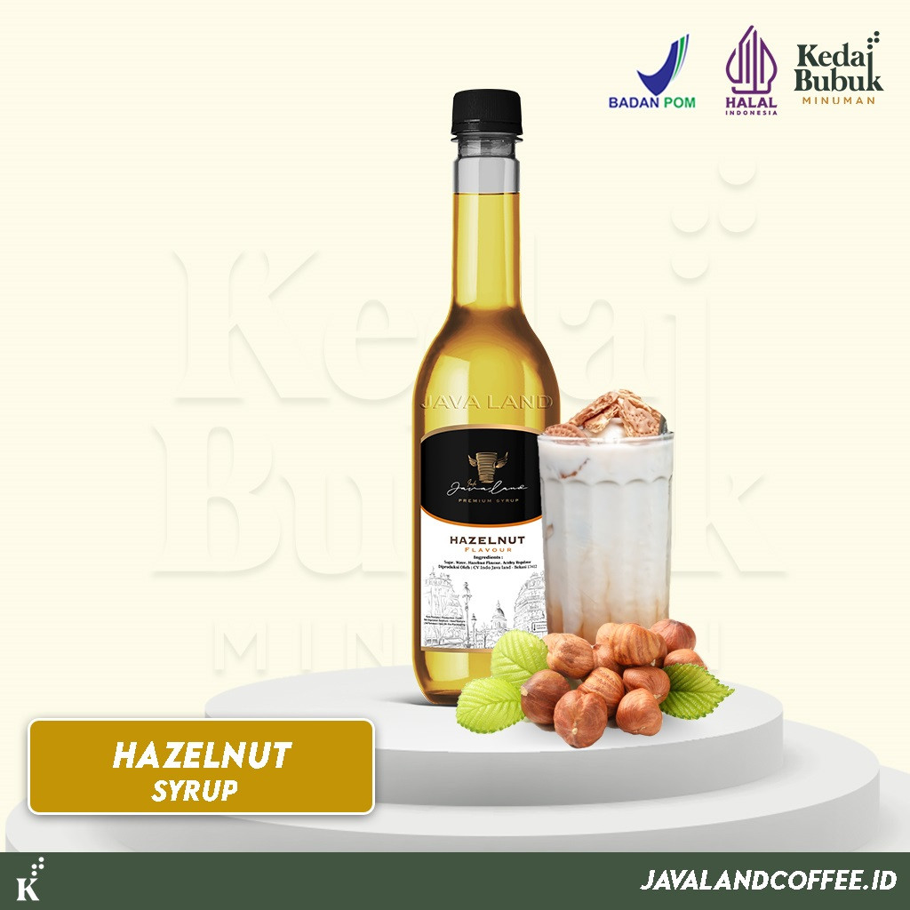 

Javaland Syrup / Sirup Rasa Hazelnut 620ml - Premium | Sirup Campuran Minuman | Sirup Cafe Premium