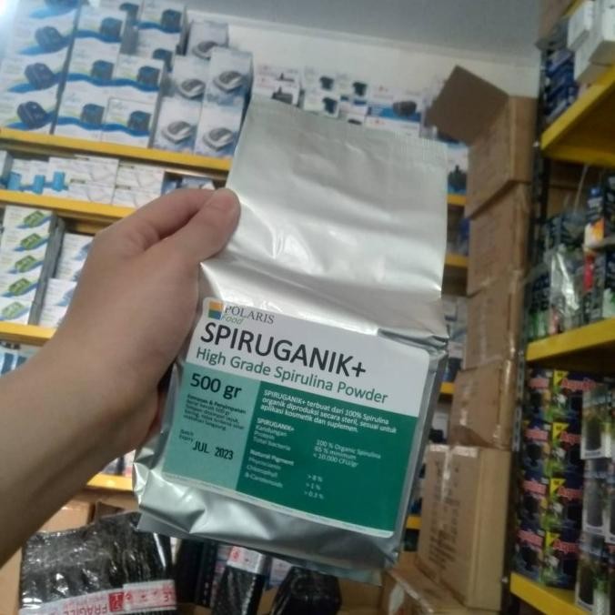 

BARU SPIRUGANIK 500 GR ORIGINAL BY POLARIS FOOD SPIRULINA POWDER